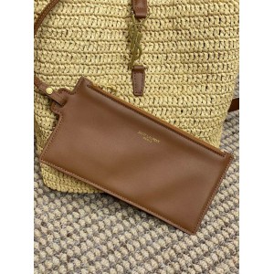 Ysl LE 37 IN WOVEN RAFFIA-TANNED LEATHER 20x25x16cm Bags
