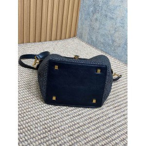 Ysl LE 37 IN WOVEN RAFFIA-TANNED LEATHER 20x25x16cm Bags