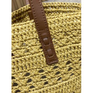 Ysl PANIER MEDIUM BAG IN RAFFIA 28/50 X 32 X 26 CM Bags