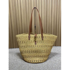 Ysl PANIER MEDIUM BAG IN RAFFIA 28/50 X 32 X 26 CM Bags