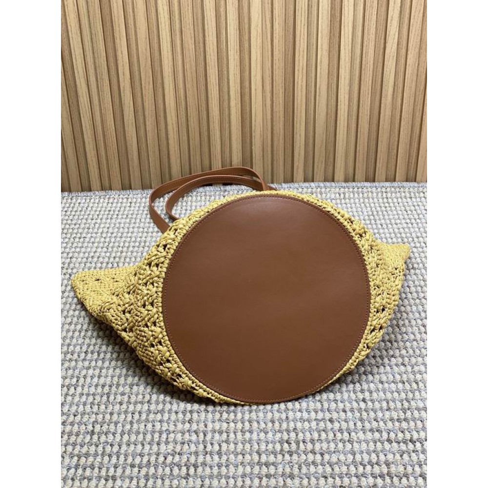 Ysl PANIER MEDIUM BAG IN RAFFIA 28/50 X 32 X 26 CM Bags