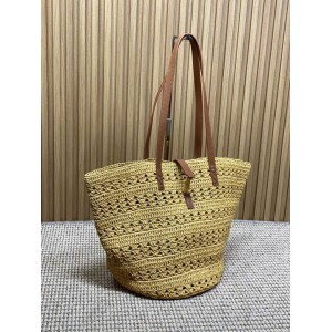 Ysl PANIER MEDIUM BAG IN RAFFIA 28/50 X 32 X 26 CM Bags
