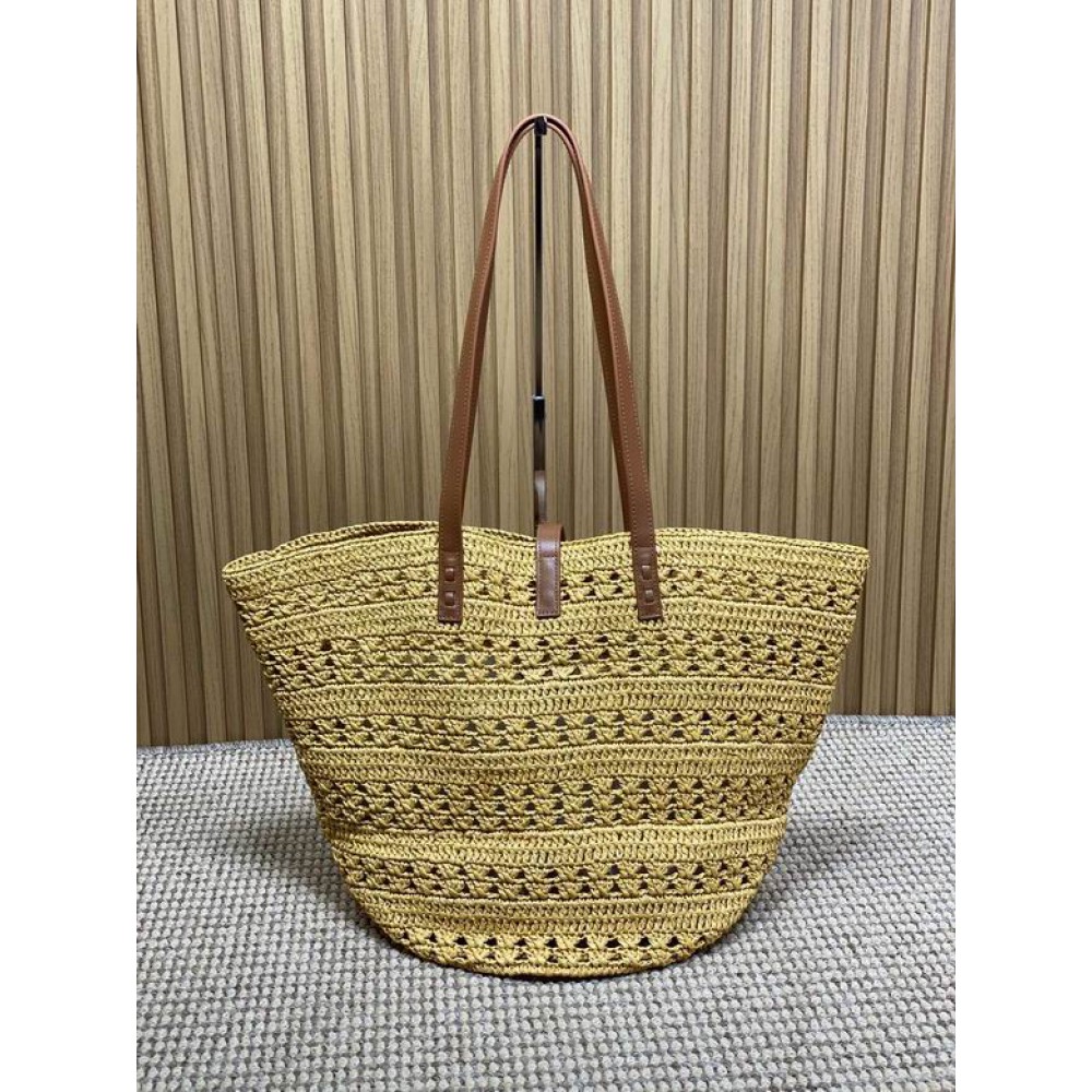 Ysl PANIER MEDIUM BAG IN RAFFIA 28/50 X 32 X 26 CM Bags
