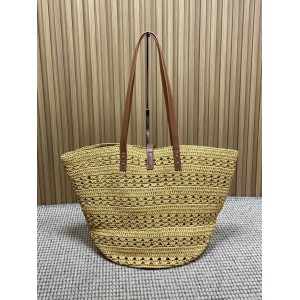 Ysl PANIER MEDIUM BAG IN RAFFIA 28/50 X 32 X 26 CM Bags