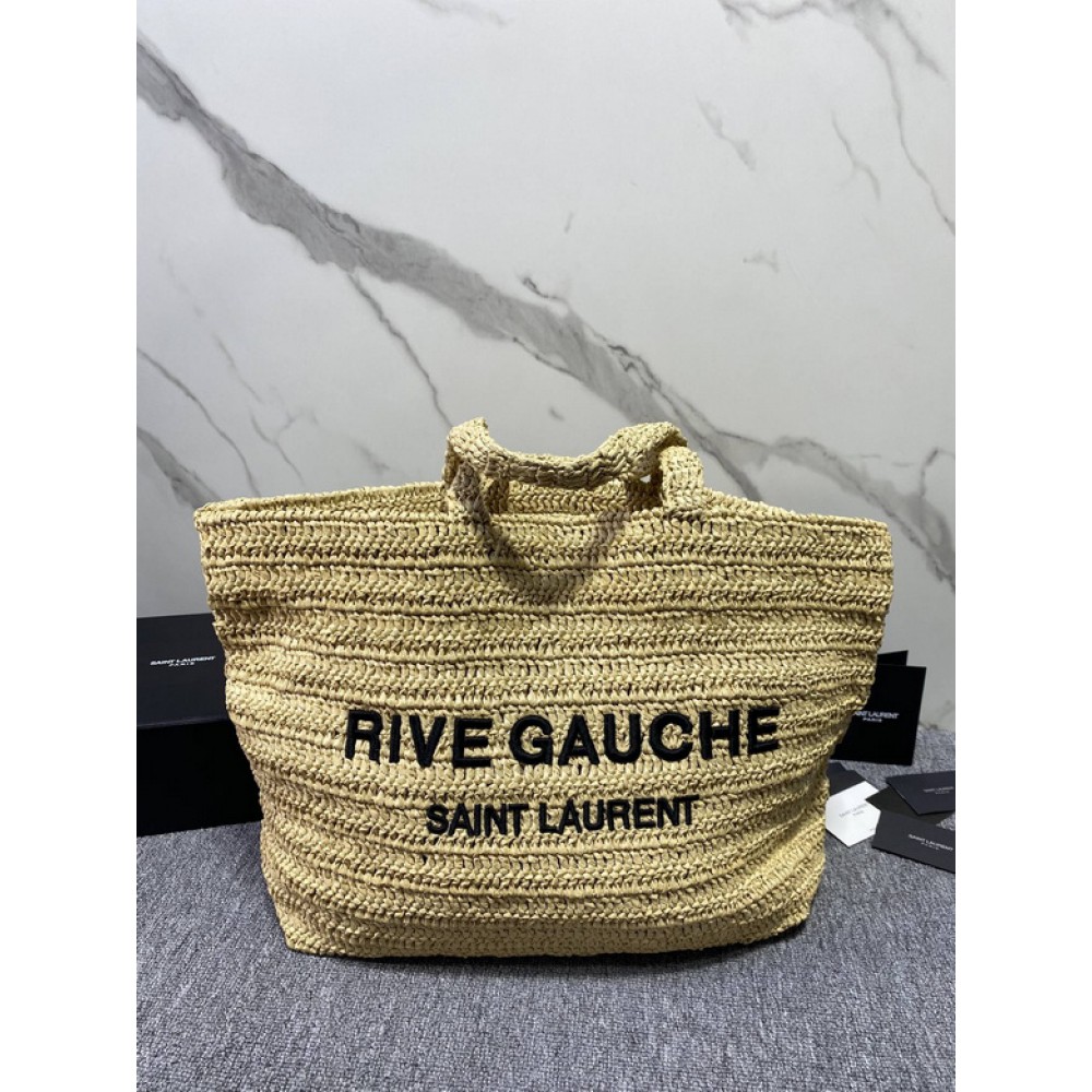 Ysl RIVE GAUCHE TOTE IN RAFFIA 38x35x14cm Bags