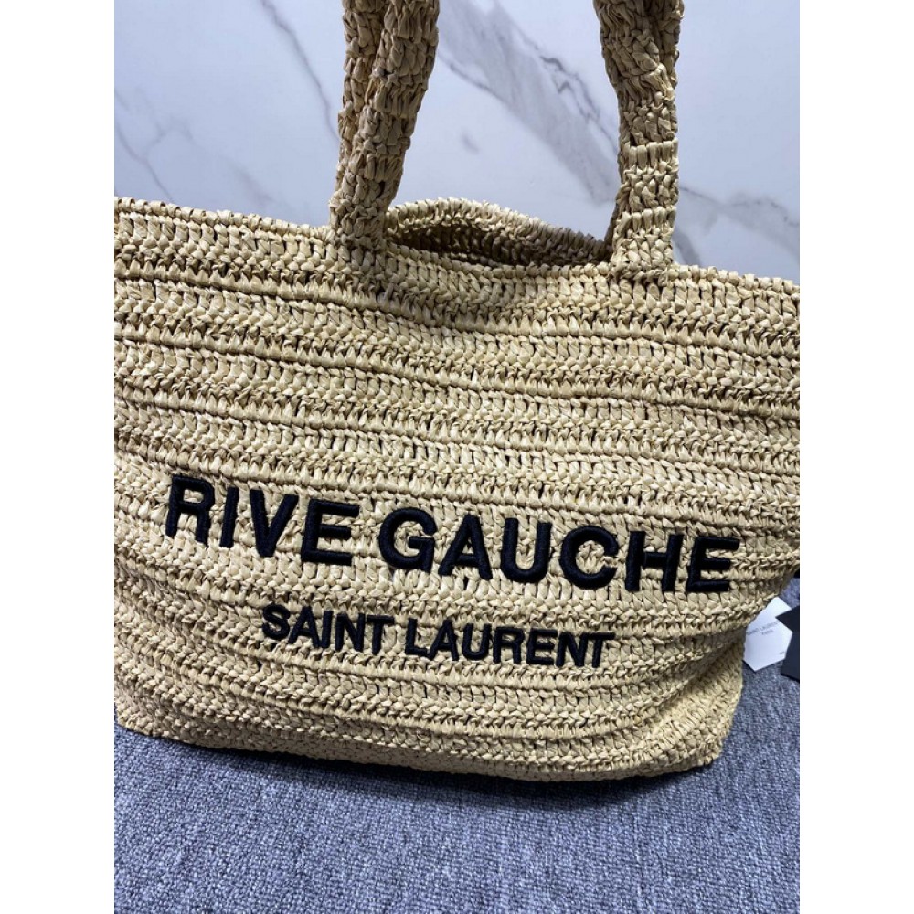Ysl RIVE GAUCHE TOTE IN RAFFIA 38x35x14cm Bags