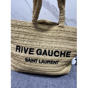Ysl RIVE GAUCHE TOTE IN RAFFIA 38x35x14cm Bags