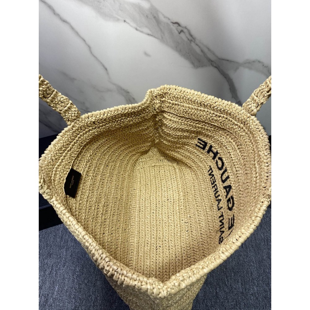 Ysl RIVE GAUCHE TOTE IN RAFFIA 38x35x14cm Bags