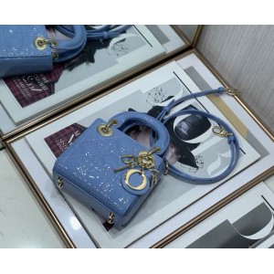 Dior Micro Lady Bag 12 x 10.2 x 5 cm pattent cannage leather Bags