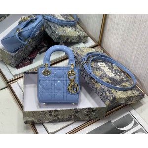 Dior Micro Lady Bag 12 x 10.2 x 5 cm pattent cannage leather Bags