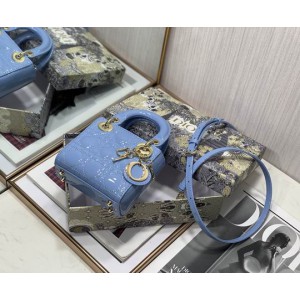 Dior Micro Lady Bag 12 x 10.2 x 5 cm pattent cannage leather Bags