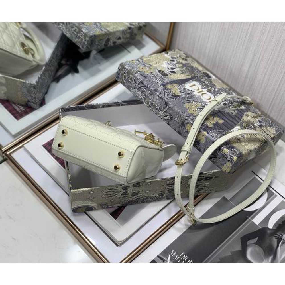 Dior Micro Lady Bag 12 x 10.2 x 5 cm pattent cannage leather Bags