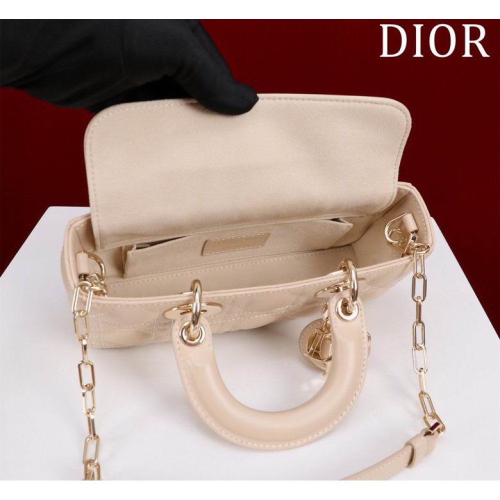 Dior Small Lady D-Joy Bag Cannage Lambskin 22 x 12 x 6 cm Bags