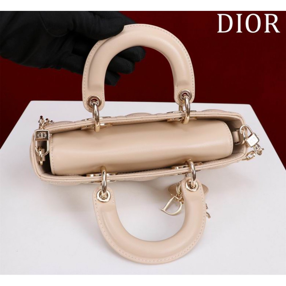 Dior Small Lady D-Joy Bag Cannage Lambskin 22 x 12 x 6 cm Bags