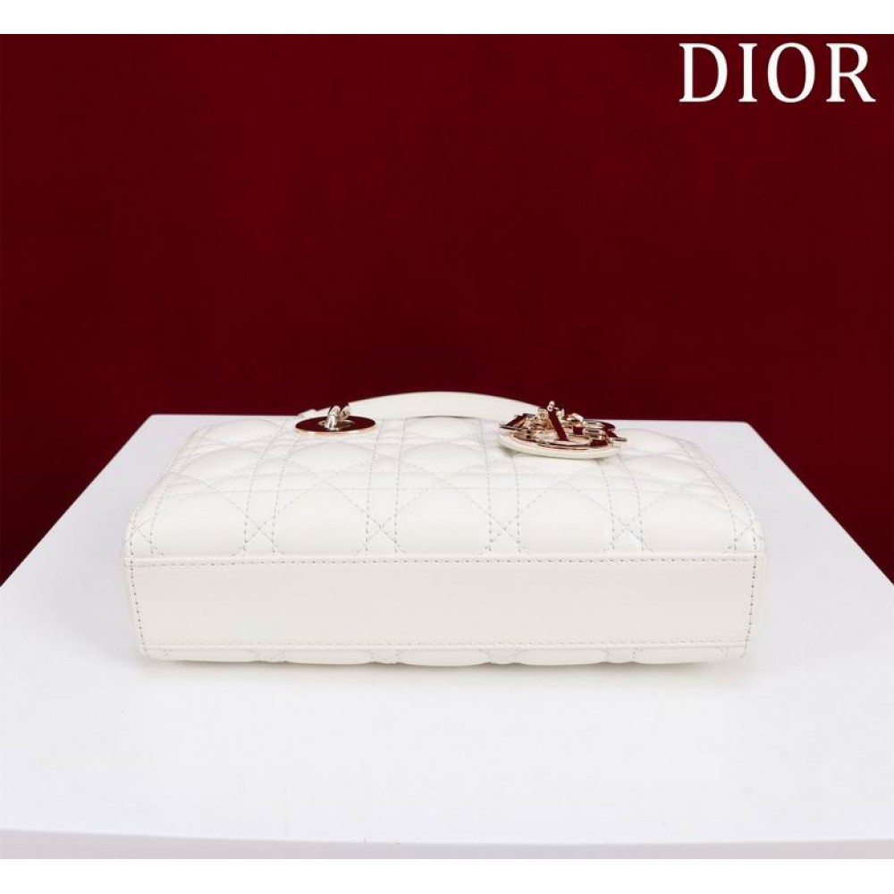 Dior Small Lady D-Joy Bag Cannage Lambskin 22 x 12 x 6 cm Bags