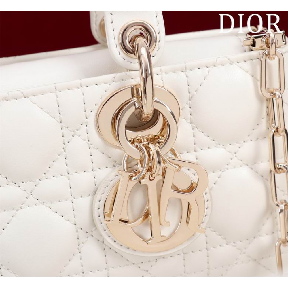 Dior Small Lady D-Joy Bag Cannage Lambskin 22 x 12 x 6 cm Bags