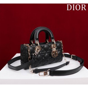 Dior Small Lady D-Joy Bag Cannage Lambskin 22 x 12 x 6 cm Bags