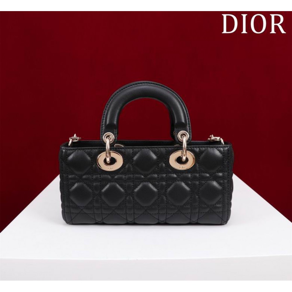Dior Small Lady D-Joy Bag Cannage Lambskin 22 x 12 x 6 cm Bags
