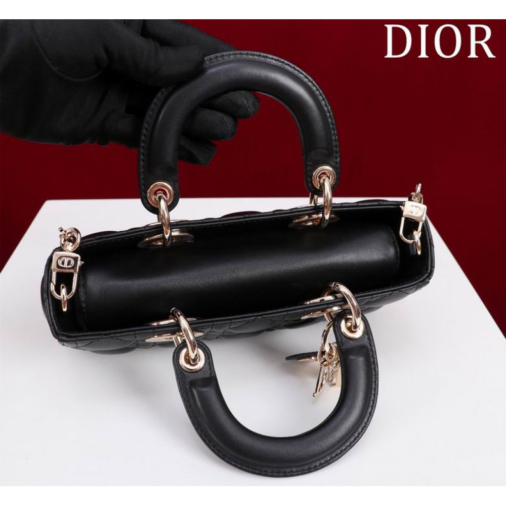 Dior Small Lady D-Joy Bag Cannage Lambskin 22 x 12 x 6 cm Bags