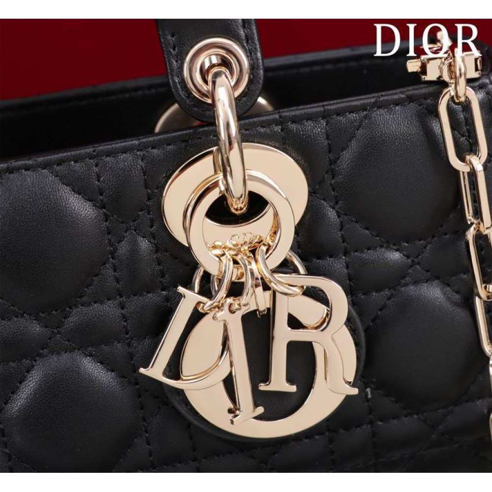 Dior Small Lady D-Joy Bag Cannage Lambskin 22 x 12 x 6 cm Bags