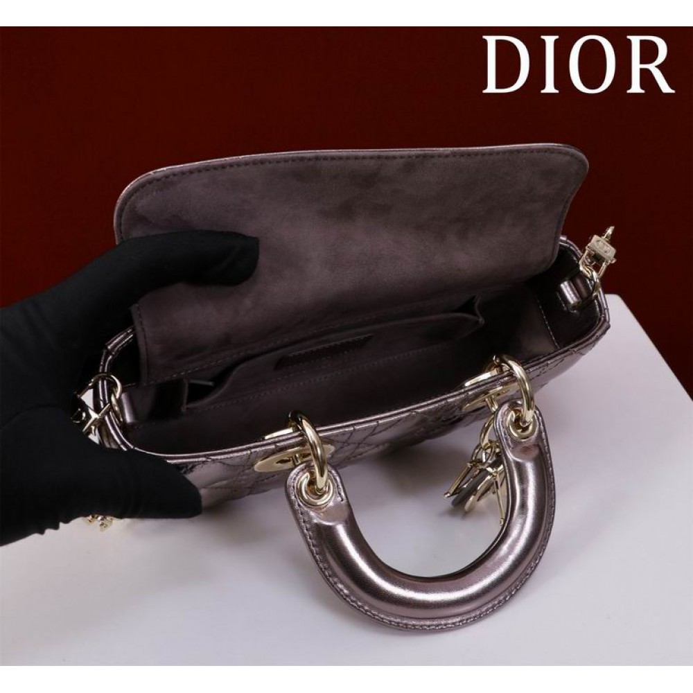 Dior Small Lady D-Joy Bag Cannage Lambskin 22 x 12 x 6 cm Bags