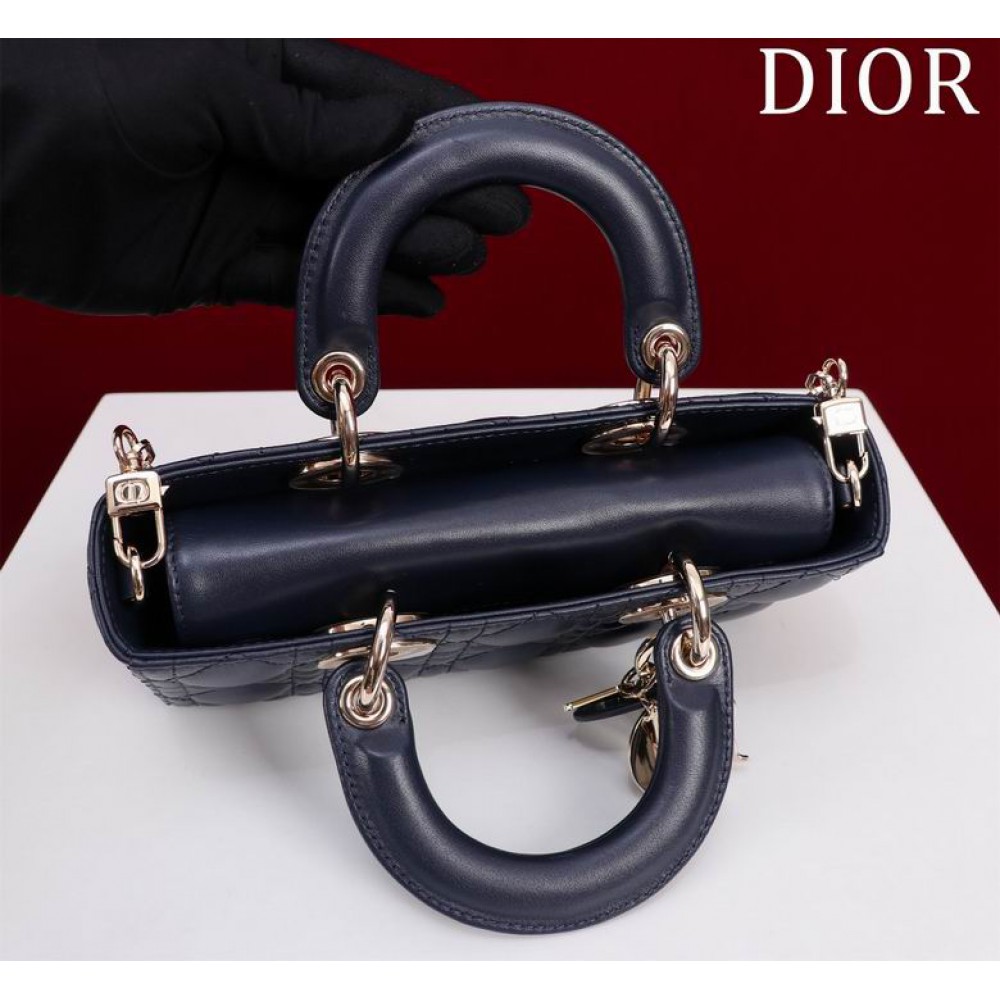 Dior Small Lady D-Joy Bag Cannage Lambskin 22 x 12 x 6 cm Bags