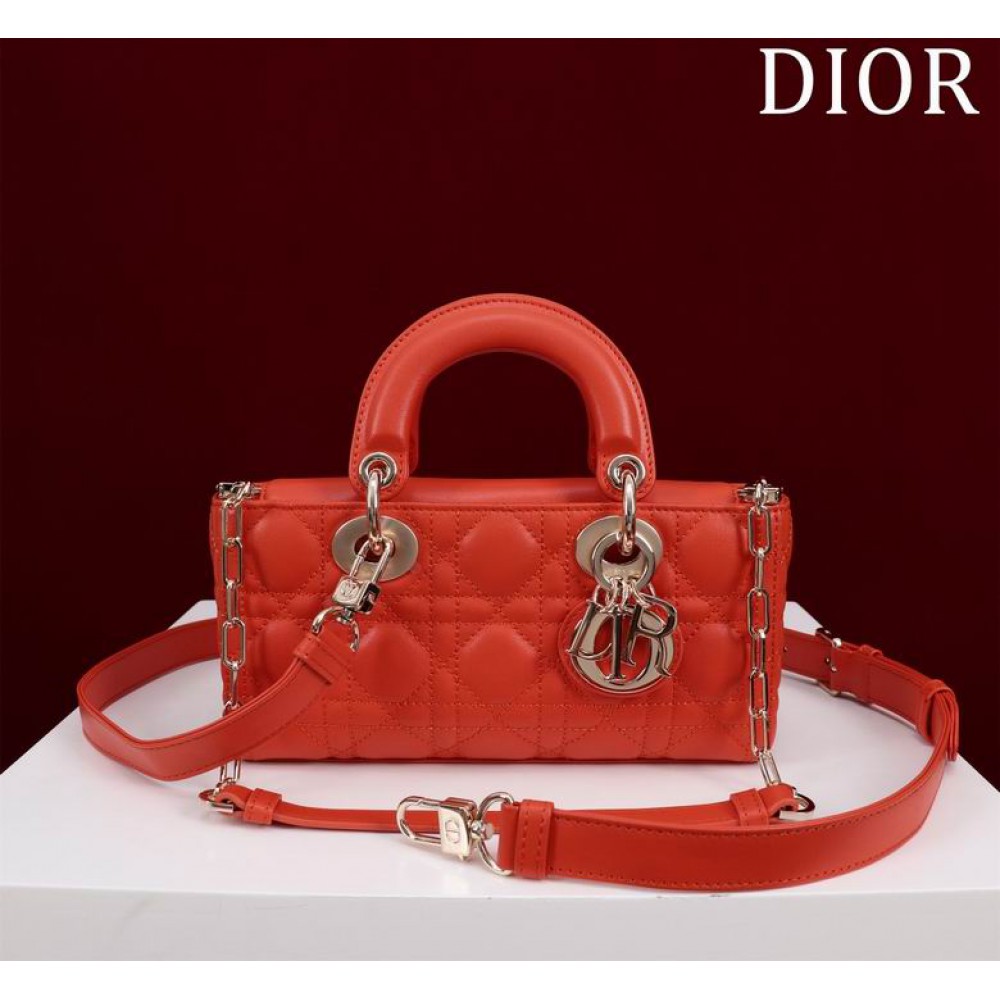 Dior Small Lady D-Joy Bag Cannage Lambskin 22 x 12 x 6 cm Bags