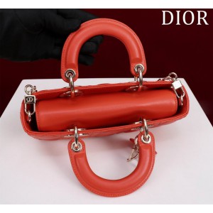 Dior Small Lady D-Joy Bag Cannage Lambskin 22 x 12 x 6 cm Bags
