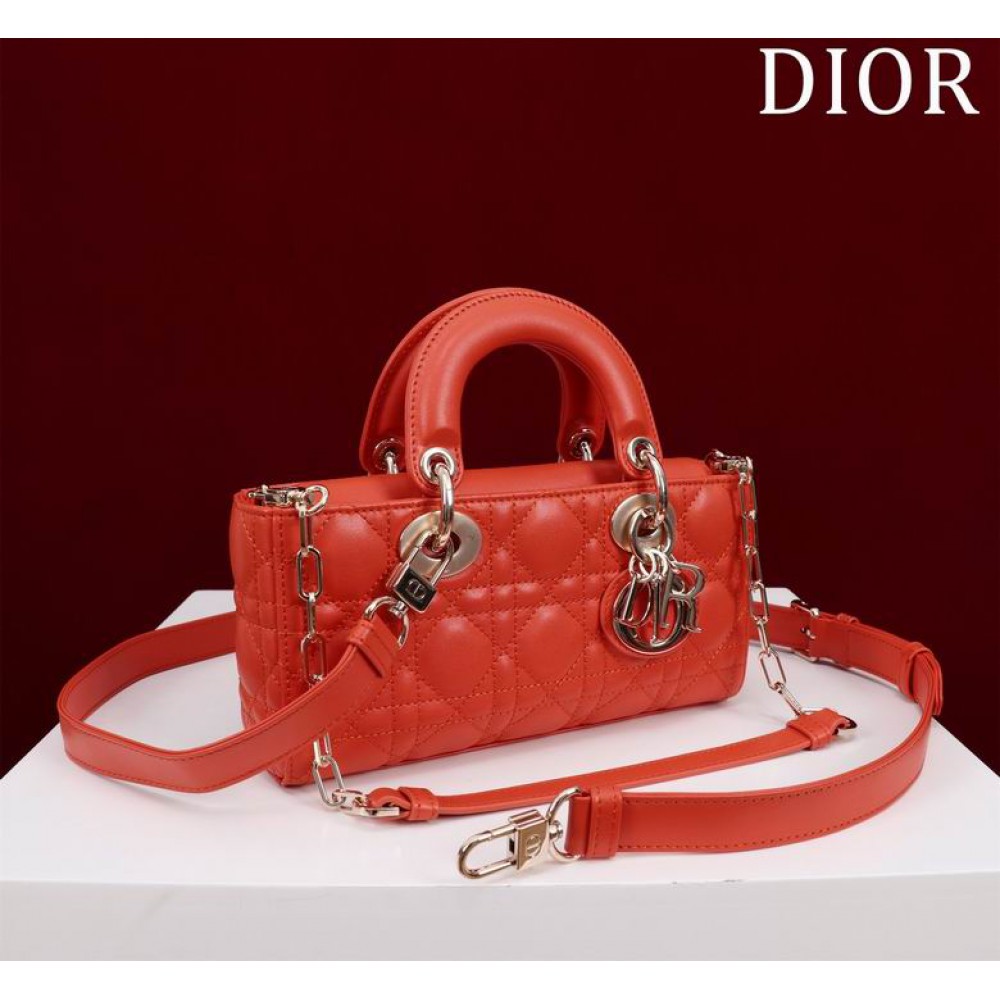 Dior Small Lady D-Joy Bag Cannage Lambskin 22 x 12 x 6 cm Bags