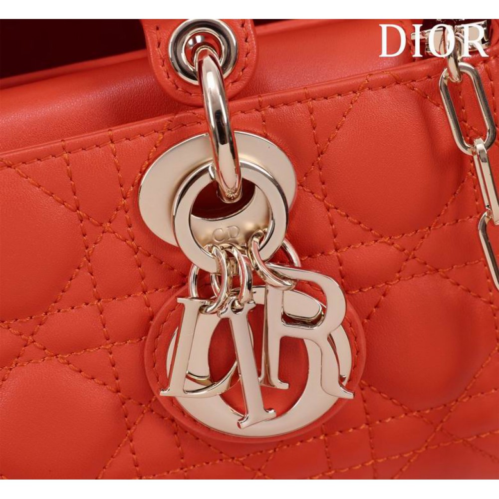 Dior Small Lady D-Joy Bag Cannage Lambskin 22 x 12 x 6 cm Bags