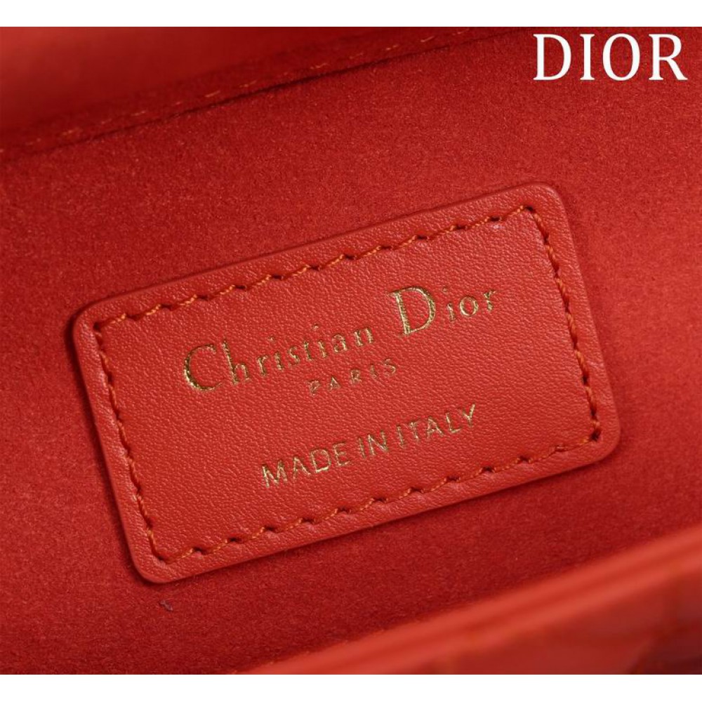 Dior Small Lady D-Joy Bag Cannage Lambskin 22 x 12 x 6 cm Bags