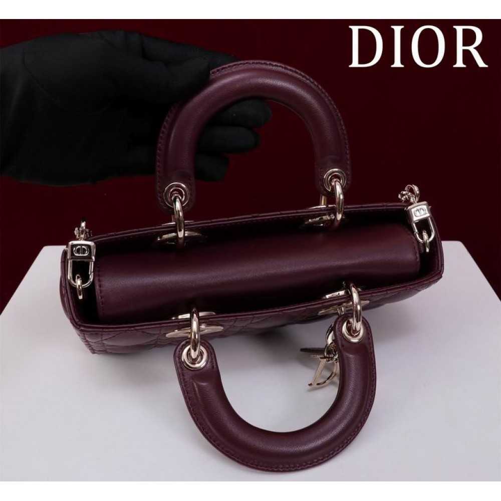 Dior Small Lady D-Joy Bag Cannage Lambskin 22 x 12 x 6 cm Bags