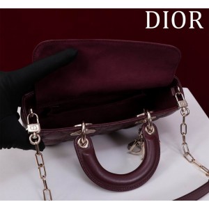 Dior Small Lady D-Joy Bag Cannage Lambskin 22 x 12 x 6 cm Bags