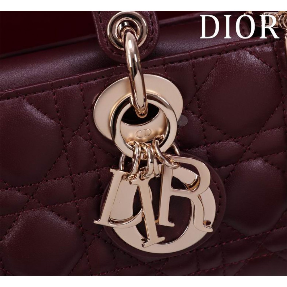 Dior Small Lady D-Joy Bag Cannage Lambskin 22 x 12 x 6 cm Bags