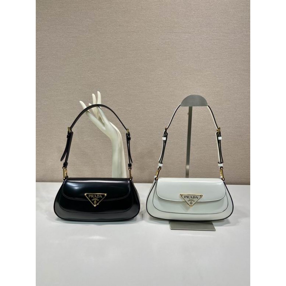 Prada Brushed Leather Shoulder Bag 24x11x4cm Bags