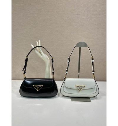Prada Brushed Leather Shoulder Bag 24x11x4cm