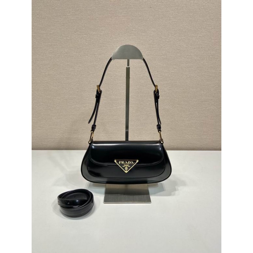 Prada Brushed Leather Shoulder Bag 24x11x4cm Bags