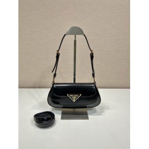 Prada Brushed Leather Shoulder Bag 24x11x4cm Bags