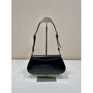 Prada Brushed Leather Shoulder Bag 24x11x4cm Bags