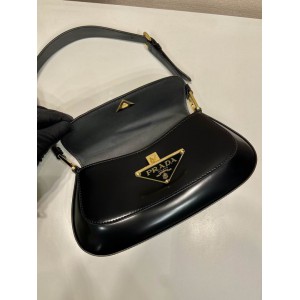 Prada Brushed Leather Shoulder Bag 24x11x4cm Bags