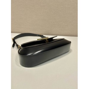 Prada Brushed Leather Shoulder Bag 24x11x4cm Bags