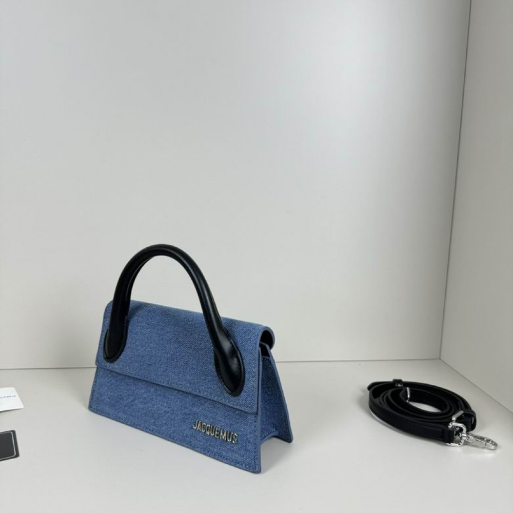 Jacquemus le chiquito long 22x10.5cm denim Bags