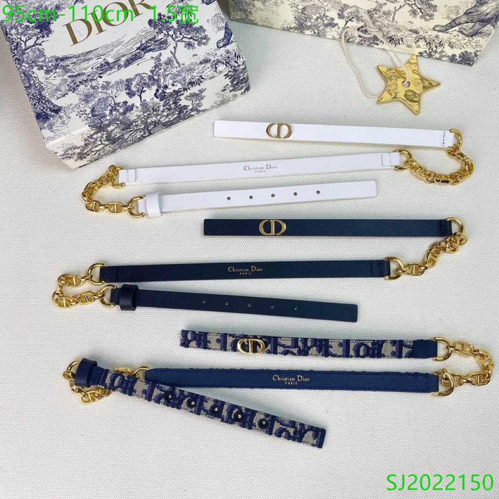 Dior belt 1.5cm 90-110 cm Accesories