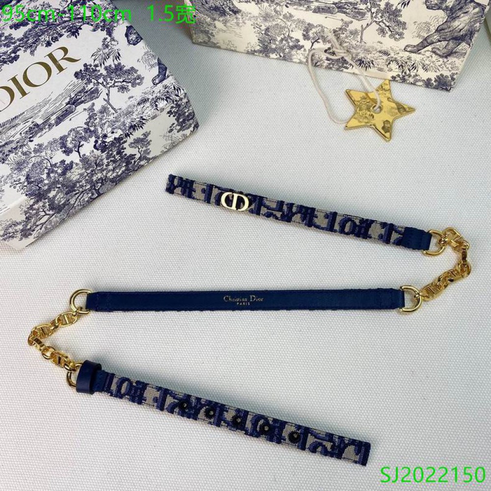 Dior belt 1.5cm 90-110 cm Accesories