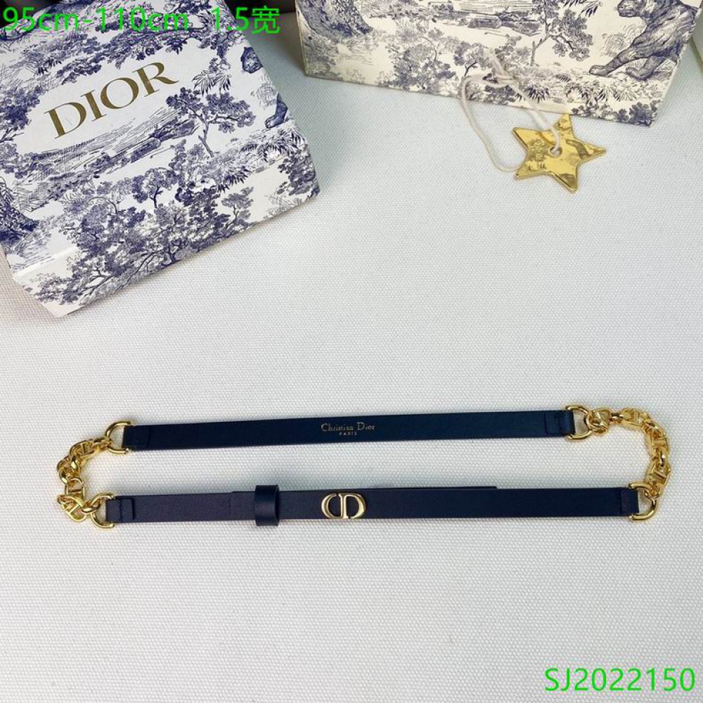 Dior belt 1.5cm 90-110 cm Accesories