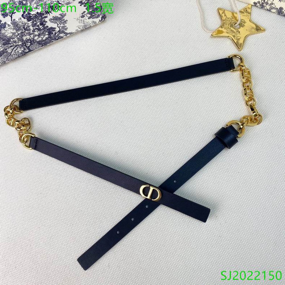 Dior belt 1.5cm 90-110 cm Accesories