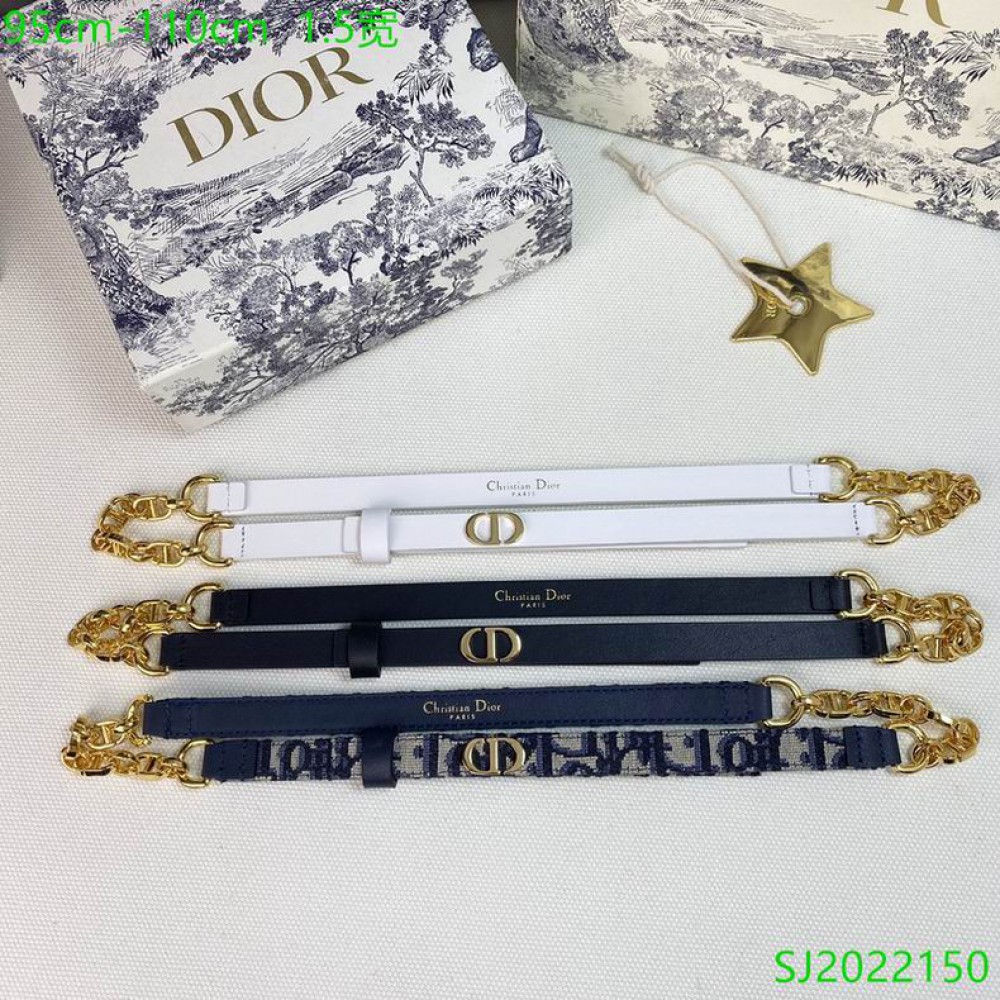 Dior belt 1.5cm 90-110 cm Accesories