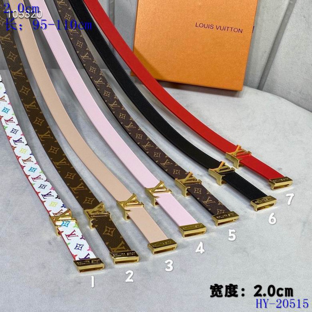 Lv belt 2cm 90-125cm available sizes Accesories