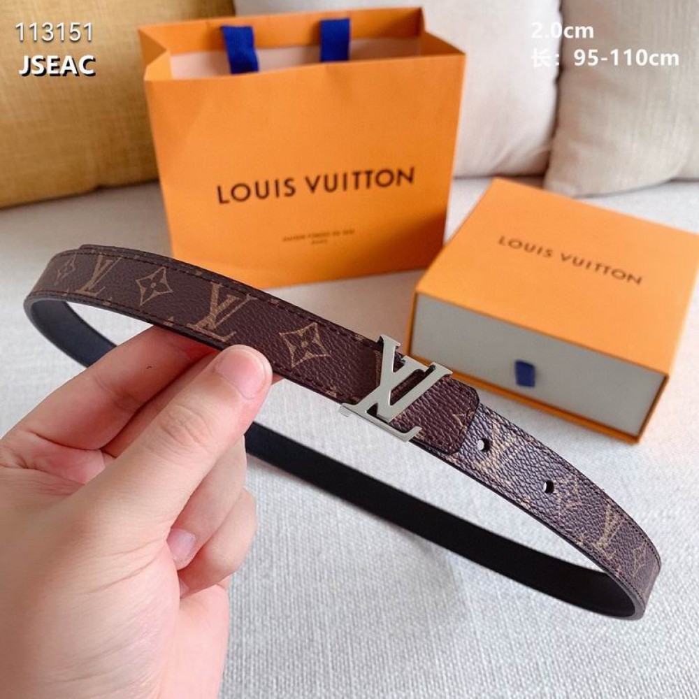 Lv belt 2cm 90-125cm available sizes reversible Accesories