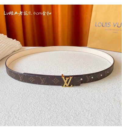 Lv belt 2cm 90-125cm available sizes reversible